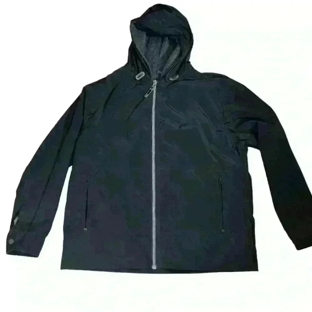 Kenneth Cole Reaction Rain Jacket Coat Lined Size L